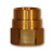 Midland Metal HE61-8 Hose End - Nuts, MAF AIR BRAKE, 1/2 Hose End Nut, MAF/USA Brass Fittings