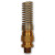 Midland Metal HE68G-68 Hose End - Connector with Spring, MAF AIR BRAKE, 3/8He x 1/2Mpt Hose End Male, MAF/USA Brass Fittings