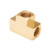 Mid-America Fittings LF101-12 Barstock Tee, 3/4 in FPT x 3/4 in FPT x 3/4 in FPT, Brass