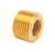 Mid-America Fittings LF110F-42 Face Bushing, 1/4 in MPT x 1/8 in FPT, Brass