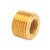 Mid-America Fittings LF110F-64 Face Bushing, 3/8 in MPT x 1/4 in FPT, Brass