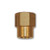 Mid-America Fittings LF119-84 Reducing Coupling, 1/2 in FPT x 1/4 in FPT, 1.11 in, Brass
