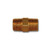 Mid-America Fittings LF123-62 Reducing Hex Nipple, 3/8 in MPT x 1/8 in MPT, 1.11 in, Brass