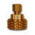 Midland Metal LF124GH Garden Hose Swivel, 3/4 in Compression x 1/4 in FGH, Brass