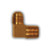 Mid-America Fittings LF249X8X12 90 deg Elbow, 1/2 in SAE 45 deg Male Flared x 3/4 in MPT, Brass