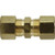 Mid-America Fittings LF262X5 Union, 5/16 in Compression x 5/16 in Compression, Brass
