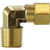 Mid-America Fittings LF269X6X2 90 deg Barstock Elbow, 3/8 in Compression x 1/8 in MPT, Brass