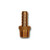 Mid-America Fittings LF29-56 Rigid Adapter, 5/16 in Hose x 3/8 in MPT, Brass