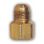 Mid-America Fittings LF46-64 Adapter, 3/8 in SAE 45 deg Male Flared x 1/4 in FPT, Brass