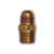 Mid-America Fittings LF48-48 Half Union Adapter, 1/4 in Male Flared x 1/2 in MIP, Brass