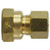 Mid-America Fittings LF66-22 Coupling, 1/8 in Compression x 1/8 in FIP, Brass