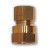 Mid-America Fittings LF66-32 Coupling, 3/16 in Compression x 1/8 in FIP, Brass