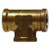 AMC 06206-020204 Reducing Tee, 1/8 in FNPT x 1/8 in FNPT x 1/4 in FNPT, Brass