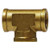 AMC 06231-06 Pipe Tee, 3/8 in FNPTF x 3/8 in FNPTF x 3/8 in FNPTF, Brass