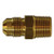Midland Metal 10262L Adapter, 3/8 in Male SAE 45 deg Flared x 1/8 in MPT, Brass