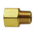 Midland Metal 120A-CB Extender Adapter, Pipe, 3/8 x 1/4 Pipe Adapt Fpt To Mpt, Brass Fittings