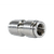 Midland Metal 20600NIC Union with Nickel Collet, 4 mm Push to Connect x 4 mm Push to Connect, Brass, Nickel-Plated