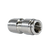 Midland Metal 20601NIC Union with Nickel Collet, 6 mm Push to Connect x 6 mm Push to Connect, Brass, Nickel-Plated