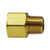 Midland Metal 28199L Extender Adapter, 1/2 in FPT x 1/4 in MPT, Brass