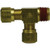 Midland Metal 38160 Run Tee, 5/8 in Tube OD x 5/8 in MPT x 1/2 in Tube OD, Brass