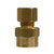 Midland Metal 66A-6B Female Adapter, Compression, 3/8 x 1/4 Comp Adapt Tube To Fpt, Brass Fittings