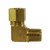 CHAMPION BRASS 69A-10D 90 deg Barstock Elbow, 5/8 in Tube x 1/2 in MPT, Brass