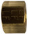 AMC 700061-02 Hex Nut, 1/8 in Compression, Brass