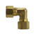 AMC 700065-03 90 deg Reducing Elbow, 3/16 in Compression x 3/16 in Compression, Brass