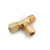 AMC 700071-0806 Run Tee, 1/2 in Compression x 1/2 in Compression x 3/8 in Male NPTF, Brass