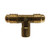 AMC 704045-0608 Branch Tee, 3/8 in 45 deg Flared x 3/8 in 45 deg Flared x 1/2 in MIP, Brass