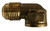 AMC 704050-0604 90 deg Elbow, 3/8 in 45 deg Female Flared x 1/4 in FIP, Brass