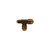 AMC 704059-060608 Reducing Union Tee, 3/8 in Flared x 3/8 in Flared x 1/2 in Flared, Brass