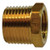AMC 706110-1202 Hex Bushing, 3/4 in MPT x 1/8 in FPT, Brass