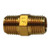 AMC 706123-0602 Reducing Hex Nipple, 3/8 in MPT x 1/8 in MPT, 1.11 in, Brass
