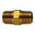AMC 706123-1208 Reducing Hex Nipple, 3/4 in MPT x 1/2 in MPT, 1.81 in, Brass