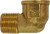 AMC 706216-08 90 deg Street Elbow, 1/2 in FIP x 1/2 in MIP, Brass