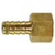 AMC 707002-0404 Rigid Adapter, 1/4 in Hose Barbed x 1/4 in FIP, Brass