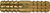 AMC 707014-04 Splicer, 1/4 in Hose Barbed x 1/4 in Hose Barbed, Brass