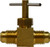 AMC 709110-04 Needle Valve, 1/4 x 1/4 in Nominal, Flared x Flared, Brass Body