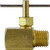 AMC 709135-04 Needle Valve, 1/4 in Nominal, MIP x FIP, Brass Body
