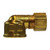 Midland Metal 70A-6B Female Elbow, Compression, 3/8 x 1/4 Comp 90 Elbow Tube To Fpt, Brass Fittings
