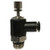 CHAMPION BRASS 958PPC-4A Meter Out Right Angle Flow Control Valve, 1/4 x 1/8 in Nominal, Push-In x MNPT