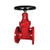 Midland Metal 9640FL3 Gate Valve, 3 in Nominal, Flanged x Flanged, Ductile Iron Body