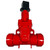 Midland Metal 9640RT6 Gate Valve with OP Nut, 6 in Nominal, RT x RT, Ductile Iron Body