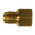 Midland Metal U3-4C Female Adapter, SAE 45 Deg Flare, 1/4 x 3/8 Adapt 45Deg Flare- Tube To Fpt, Brass Fittings