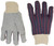 Mcr Safety 1040 Clute Pattern Leather Palm Glove Knit Wrist (12 Pairs)