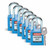 Brady 51344 Nylon Padlock Steel 38 mm sha Blue (6 EA)