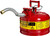 Justrite 7225130 2 1/2 Gal Red Safety Canw/1" Dia Hose