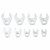 Proto J49004CF 9Pc 3/8 In Crwft 3/8 - 7/8
