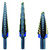 IRWIN UNIBIT Step Drill Bit Set,Cobalt,1/8-3/4,3 pc. 10502cb